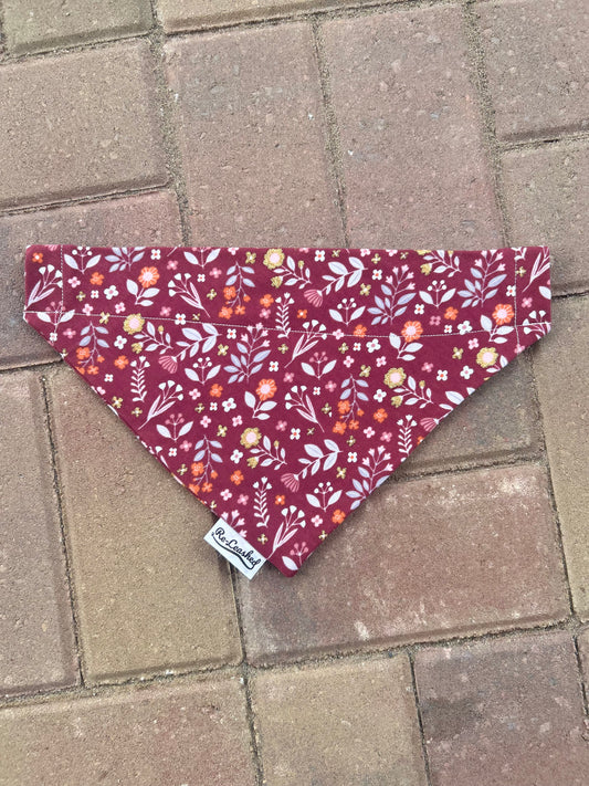 Fall Floral No Tie Bandana