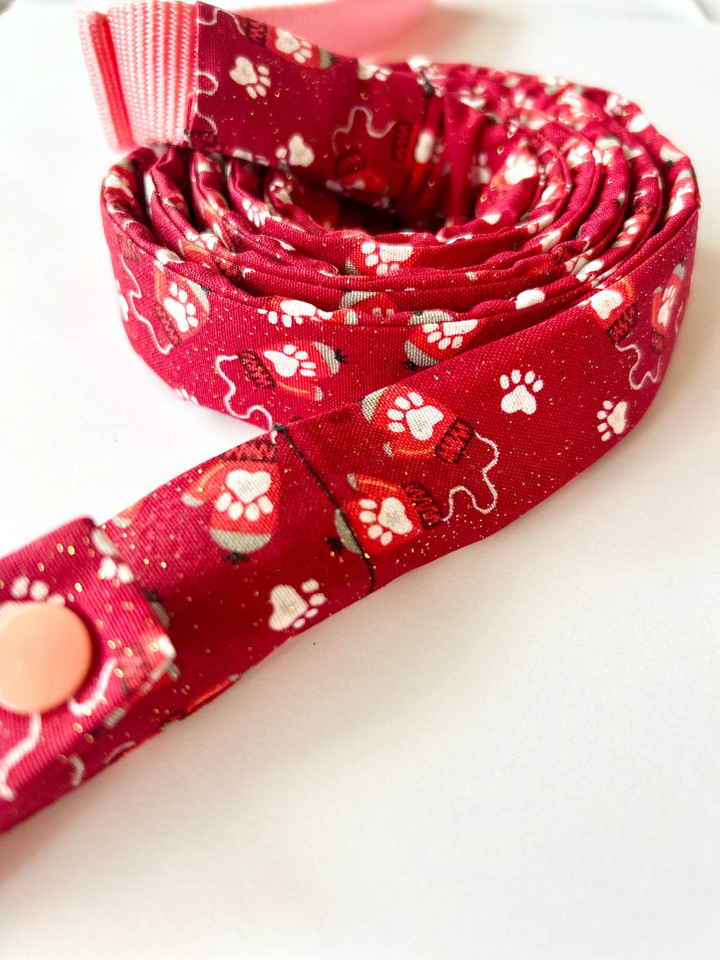 Red Mittens Leash Cover